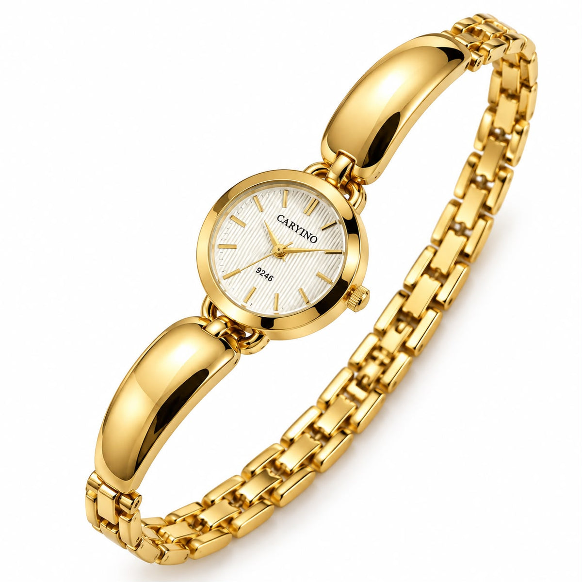 Caryino Classic Gold Round Watch