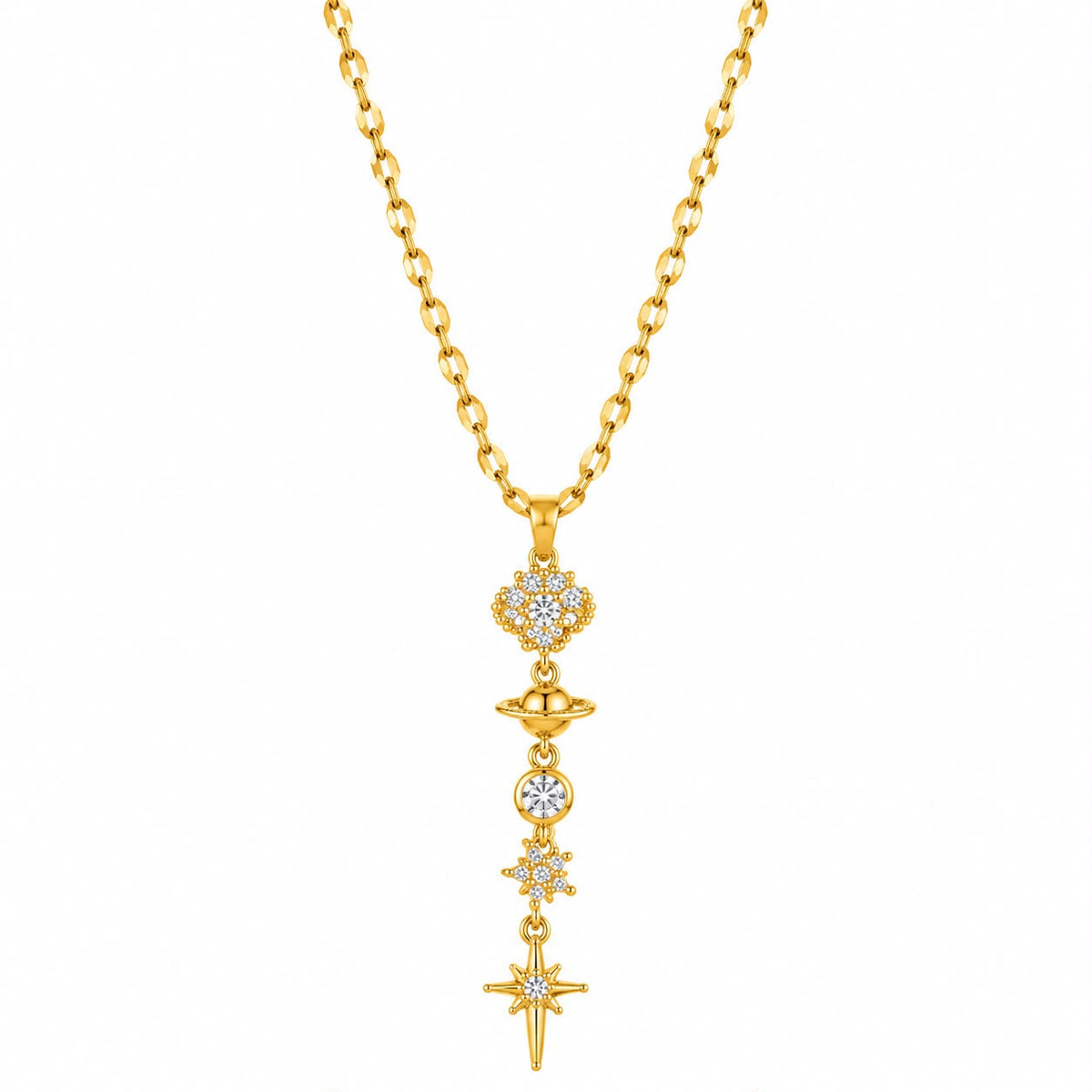 Celestial Drop Charm Y-Necklace