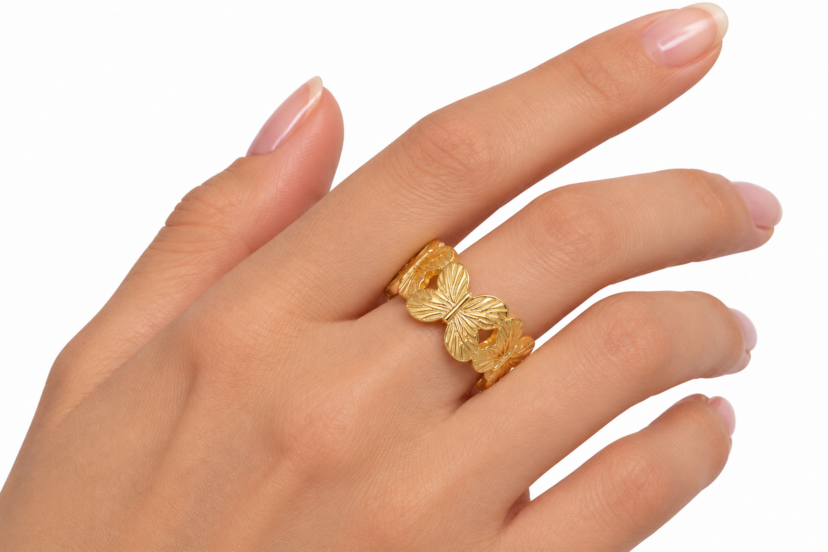 Butterfly Band Ring