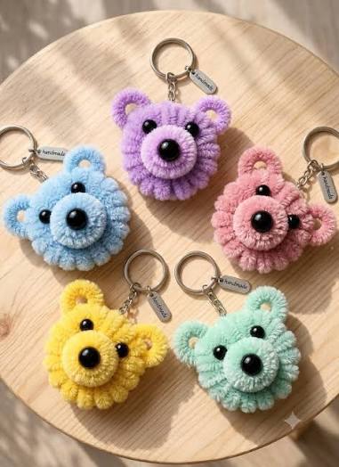 Teddy Hug Bear Keychain