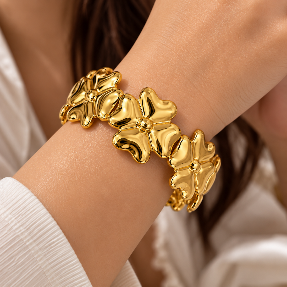 Petal Cluster Bangle