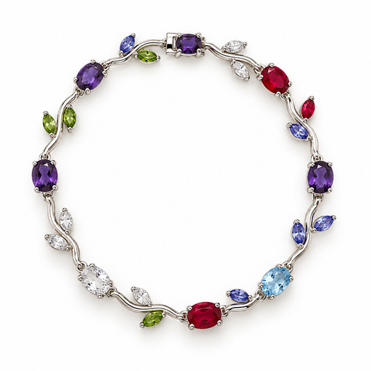 Gemstone Garden Vine Bracelet