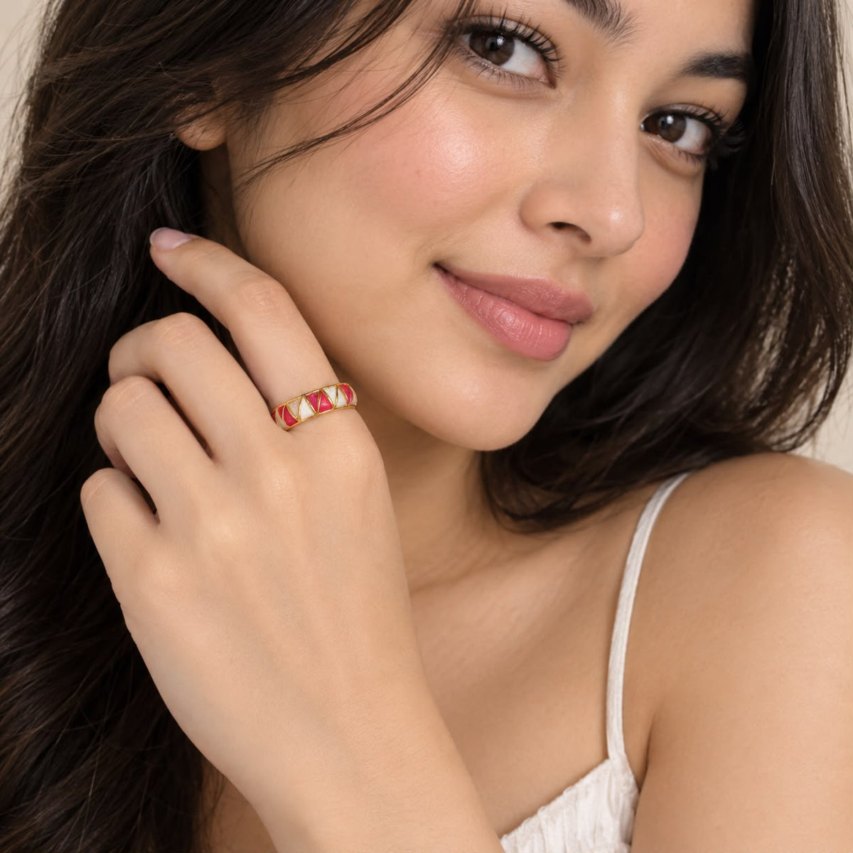 Meenakari Adjustable Rings