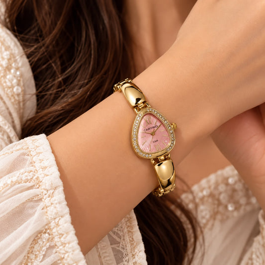 Caryino Rose Luxe Crystal Watch