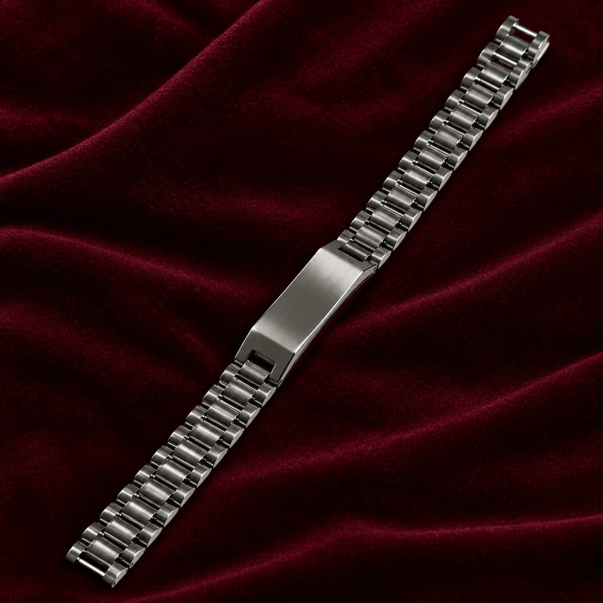 Men’s Silver Stainless Steel Link Bracelet