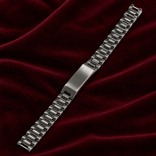 Men’s Silver Stainless Steel Link Bracelet