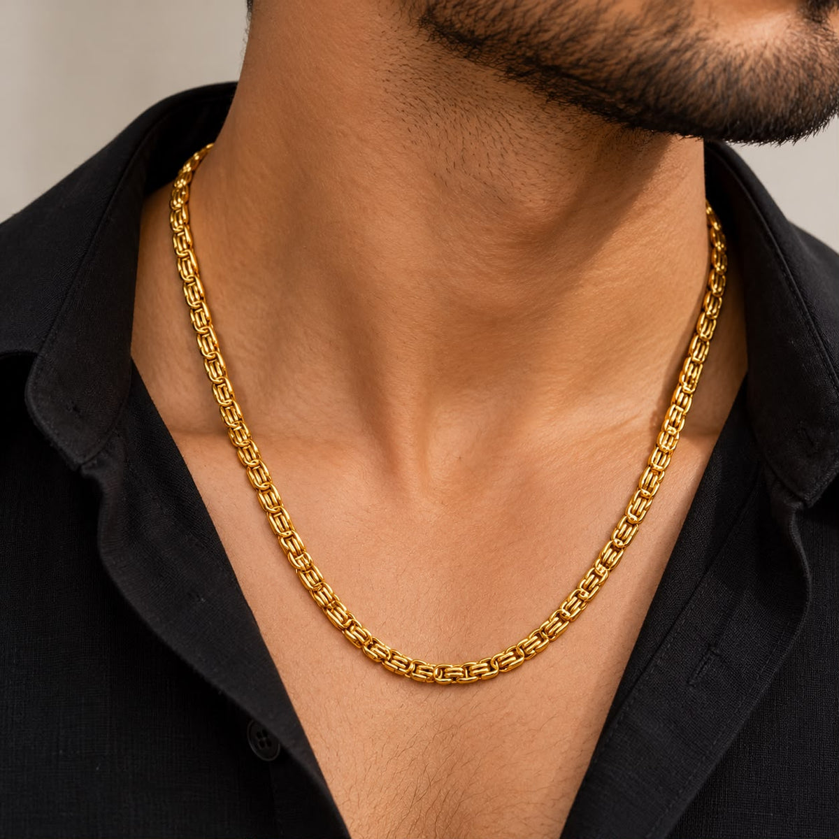 Gold Classic Box Link Chain
