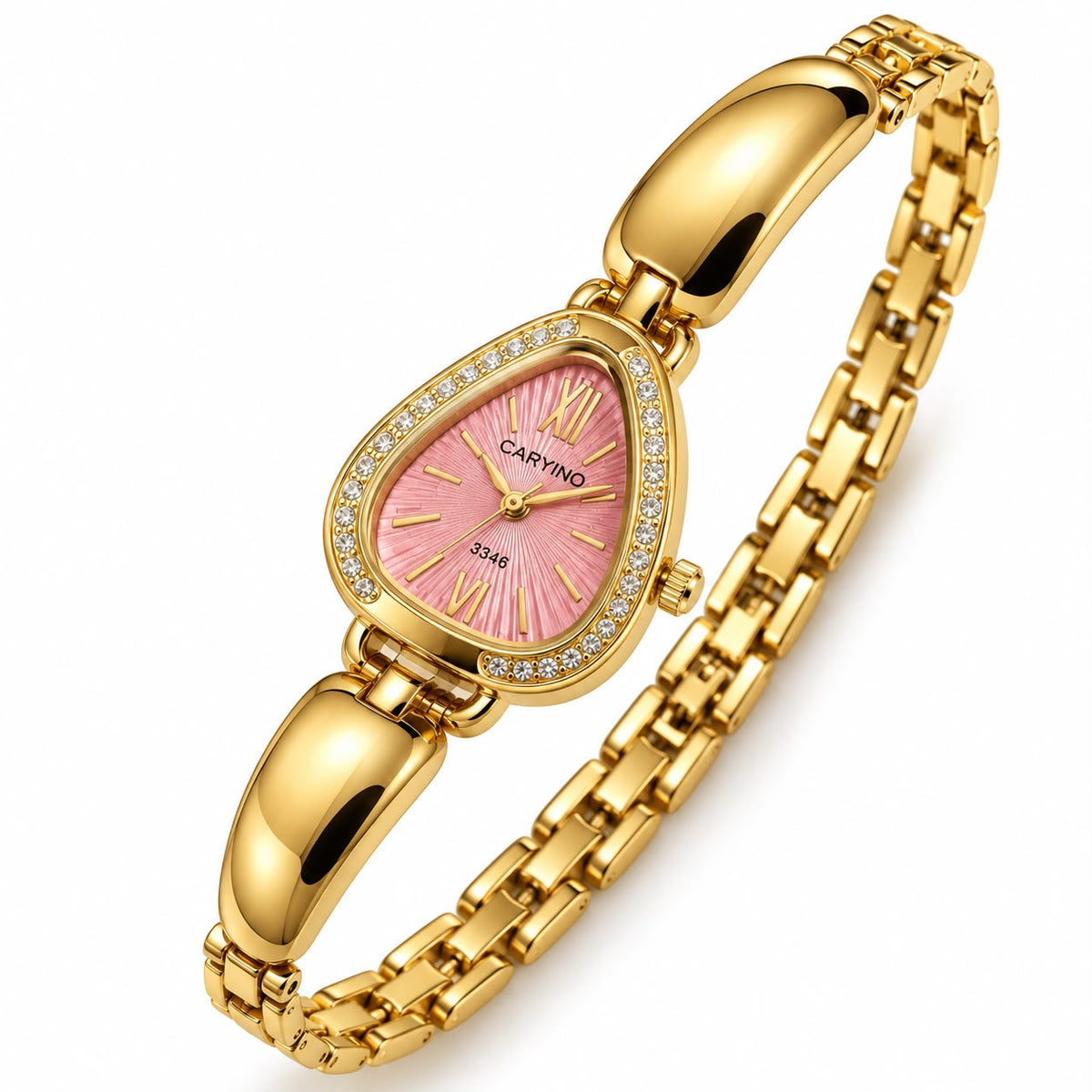 Caryino Rose Luxe Crystal Watch