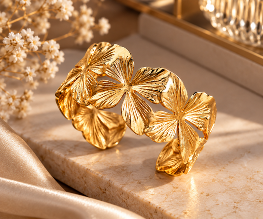 Gilded Flora Link Cuff
