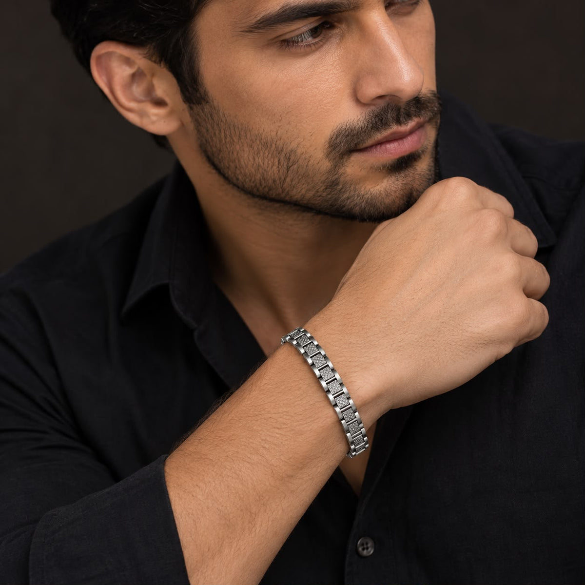 Lacoste Men’s Link Stainless Steel Bracelet