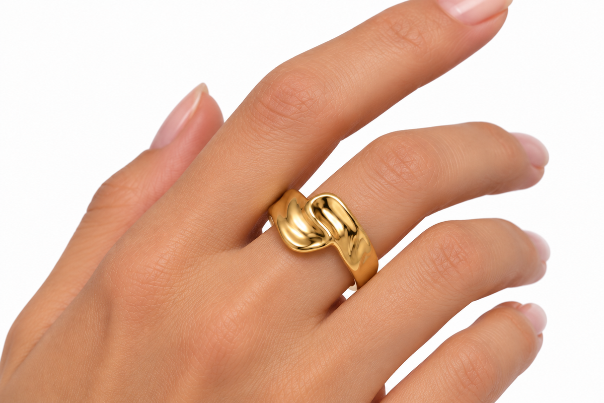 Melted Wave Ring