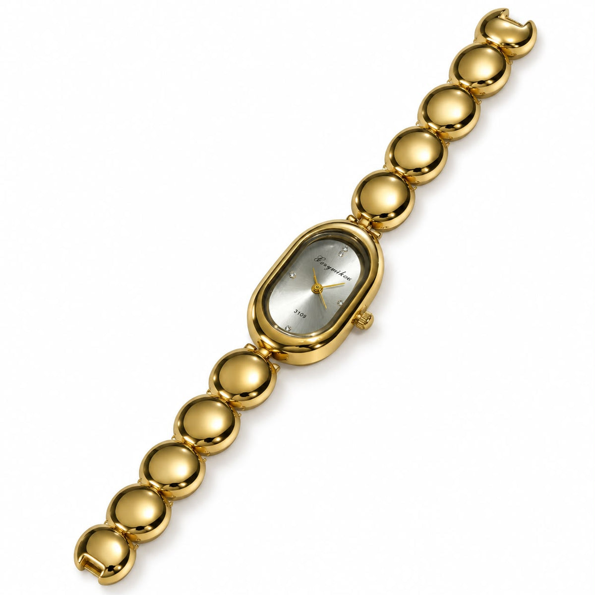 Caryino Golden Pearl Link Watch