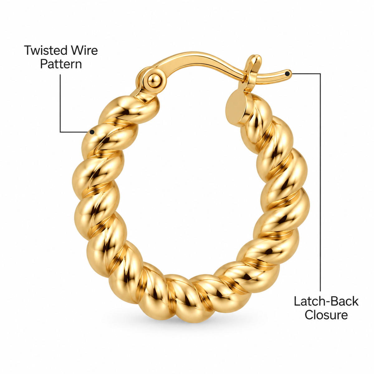 Twisted Rope Hoops
