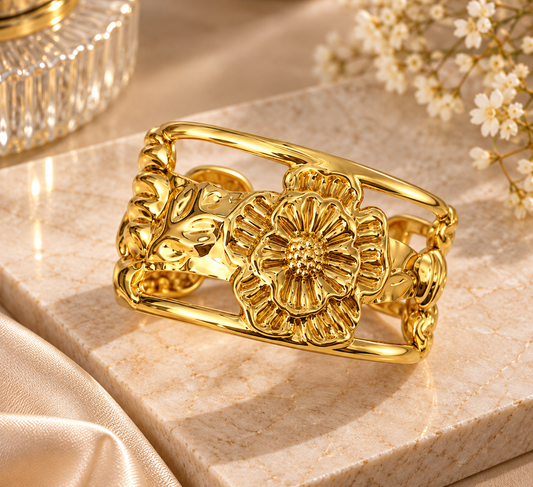 Blossom Openwork Cuff