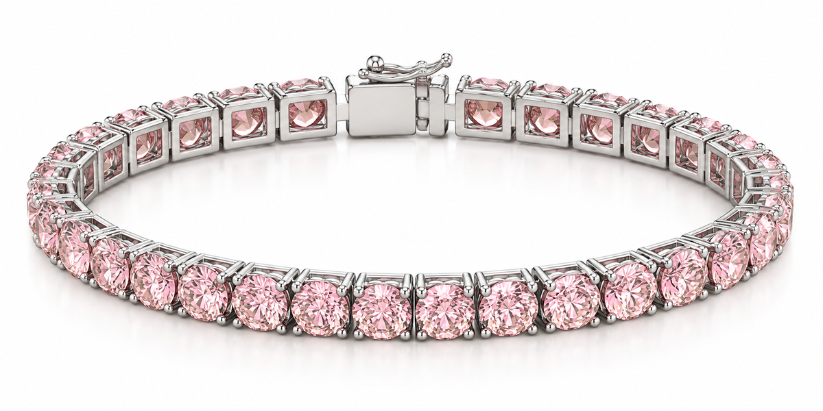 Rose Solitaire Tennis Bracelet
