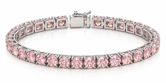 Rose Solitaire Tennis Bracelet