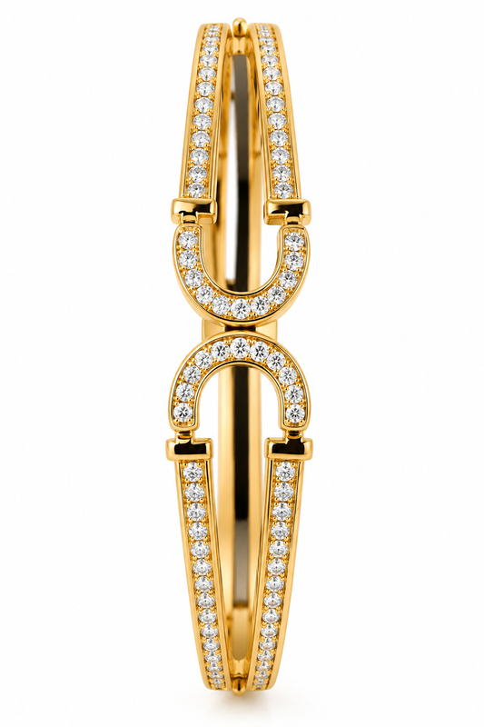 Horseshoe Buckle Pavé Anti-Tarnish Kada