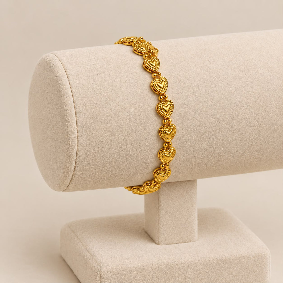 Dainty Heart Link Bracelet