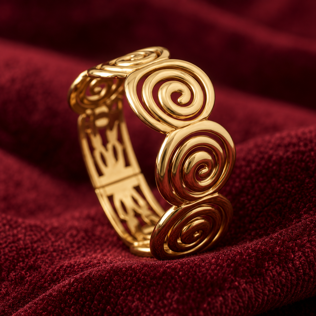 Golden Vortex Cuff