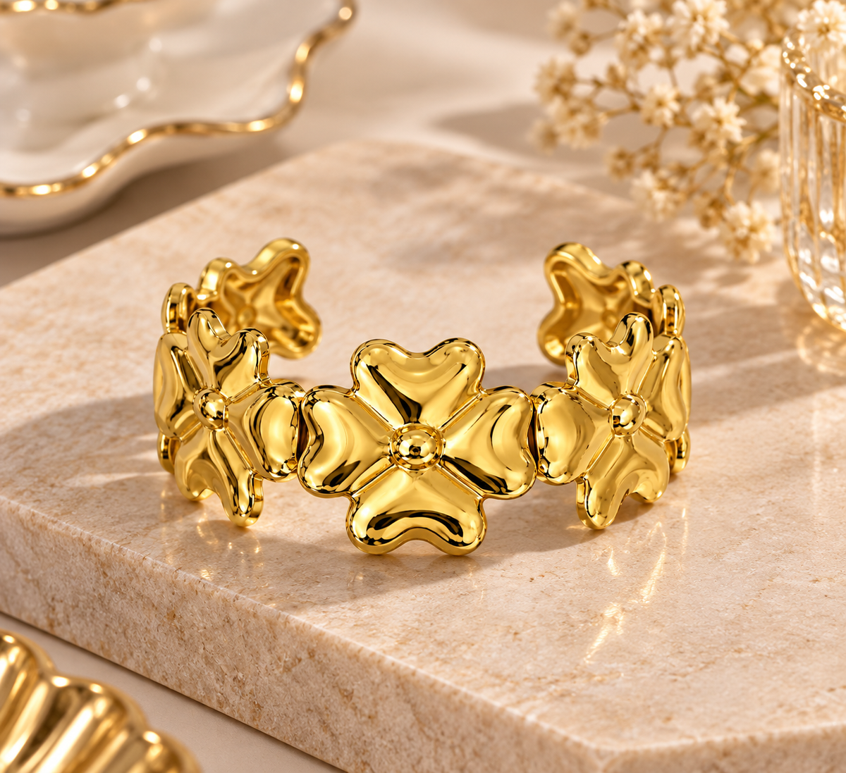Petal Cluster Bangle