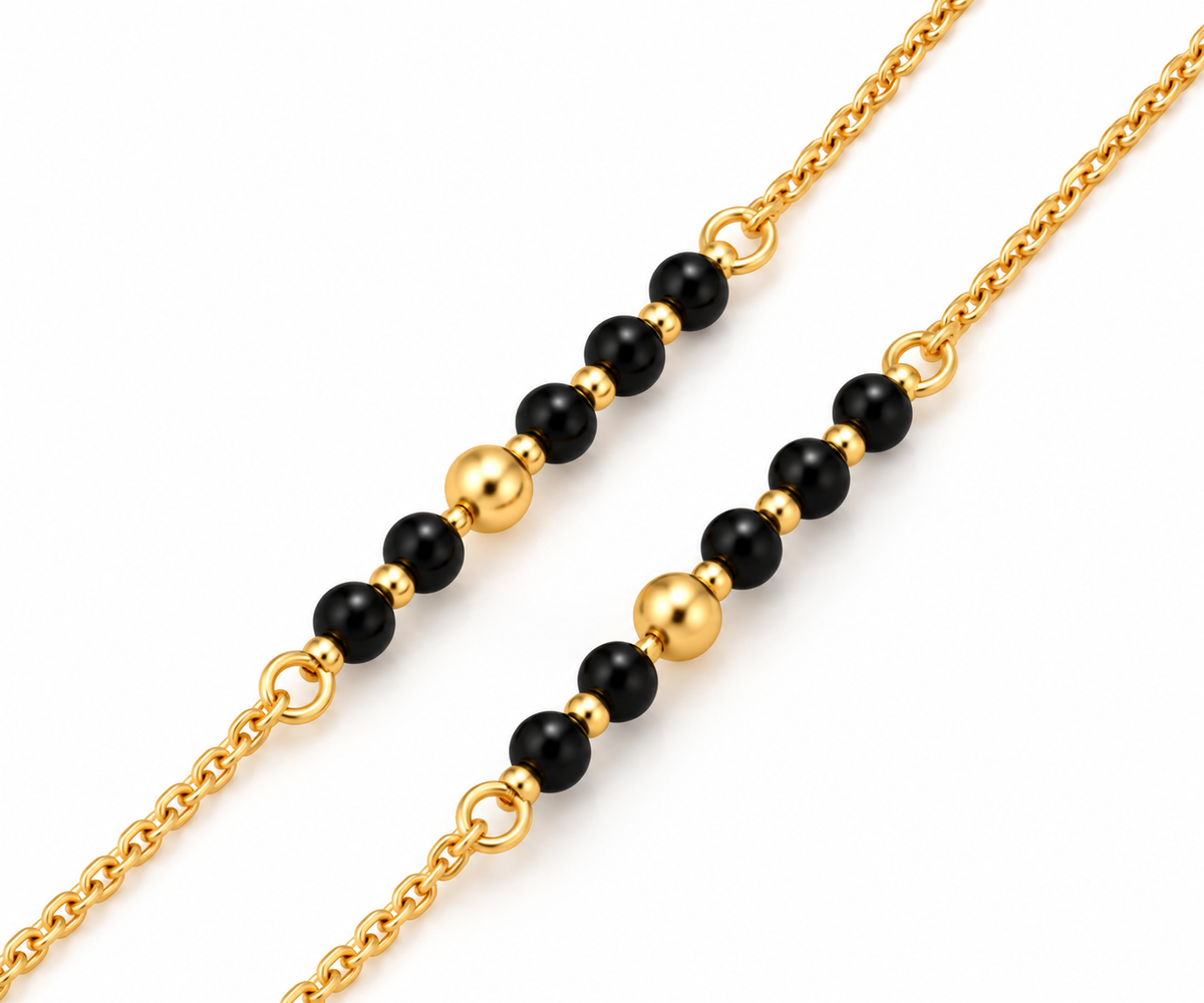 Marquise Crystal Gold Mangalsutra