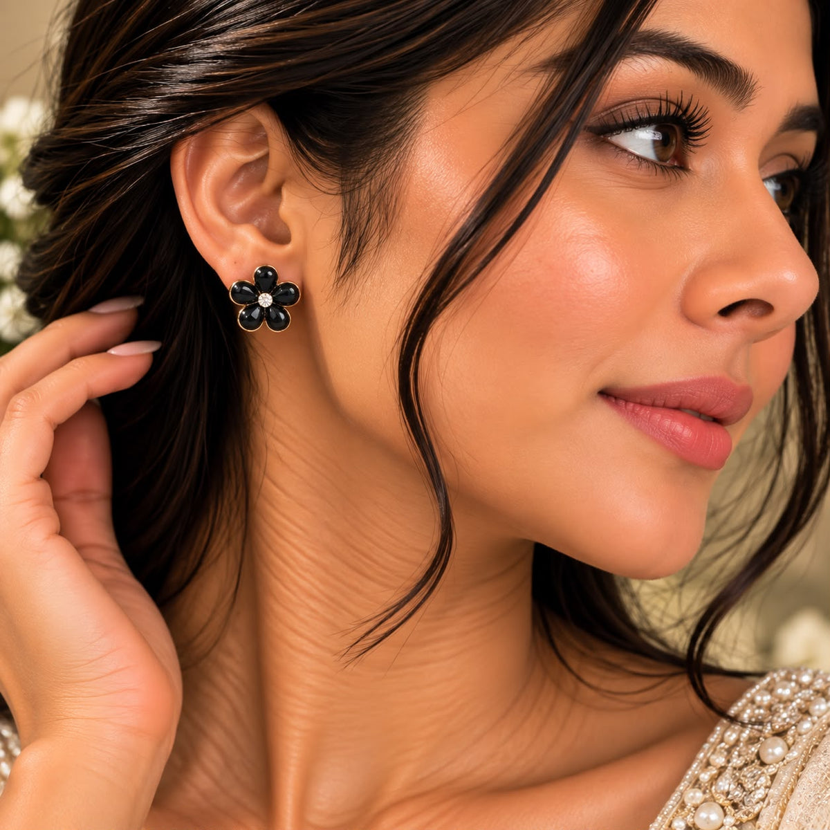 Cute Flower Ear Studs