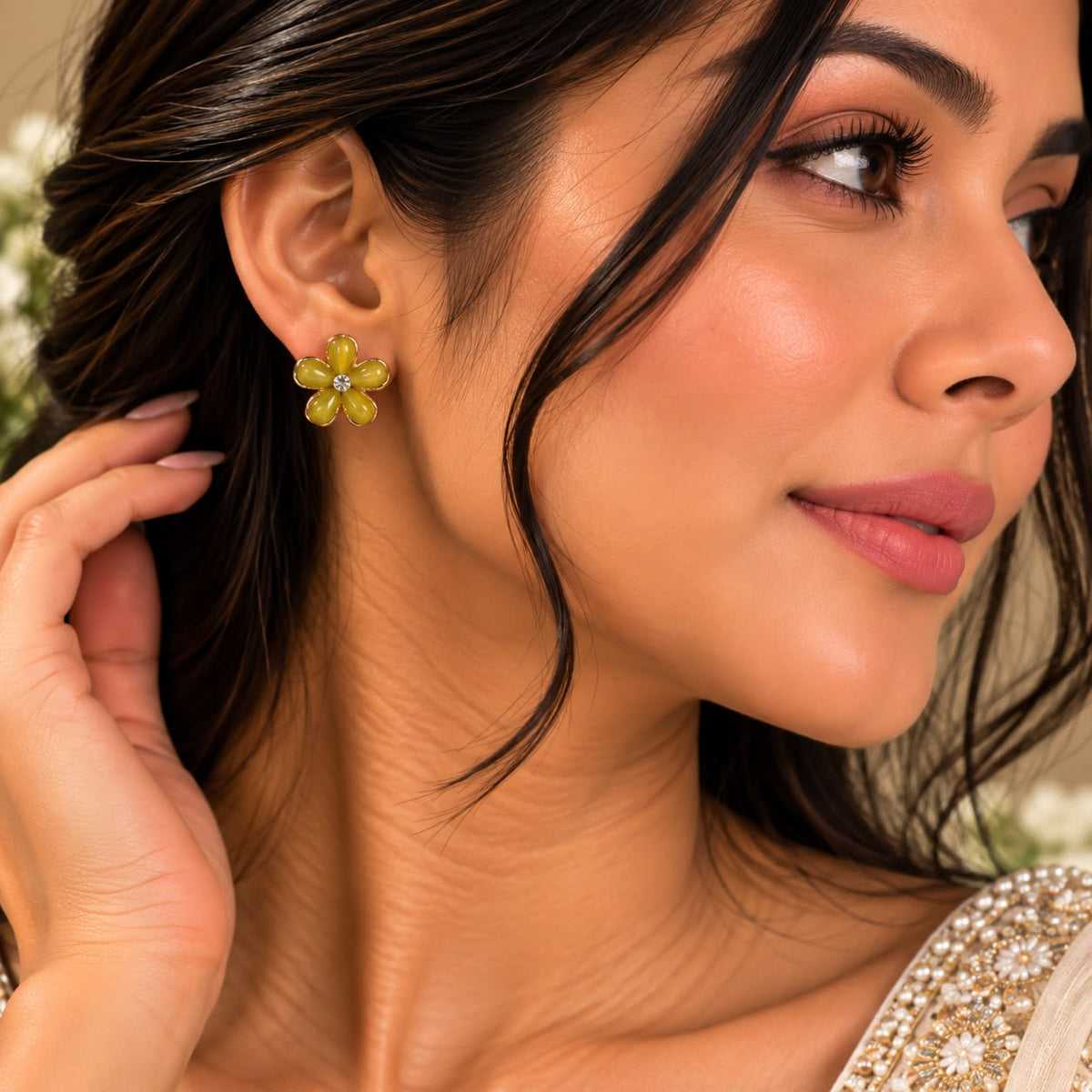Cute Flower Ear Studs