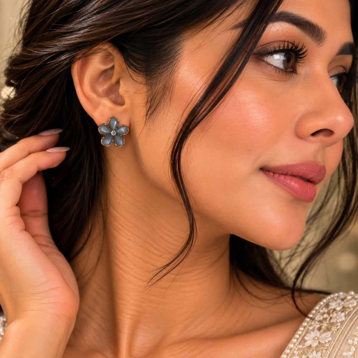 Cute Flower Ear Studs