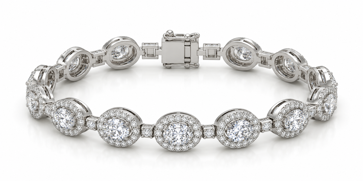 Silver Halo Link Adjustable Bracelet