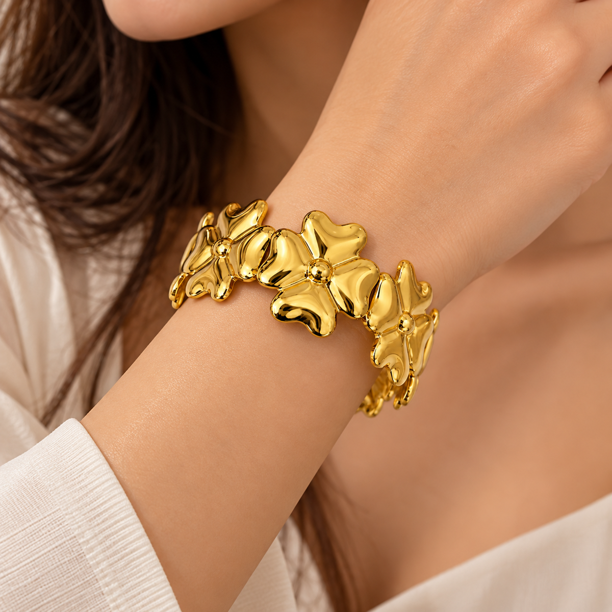 Petal Cluster Bangle