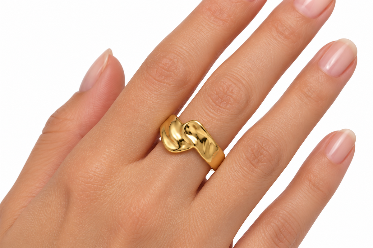 Melted Wave Ring