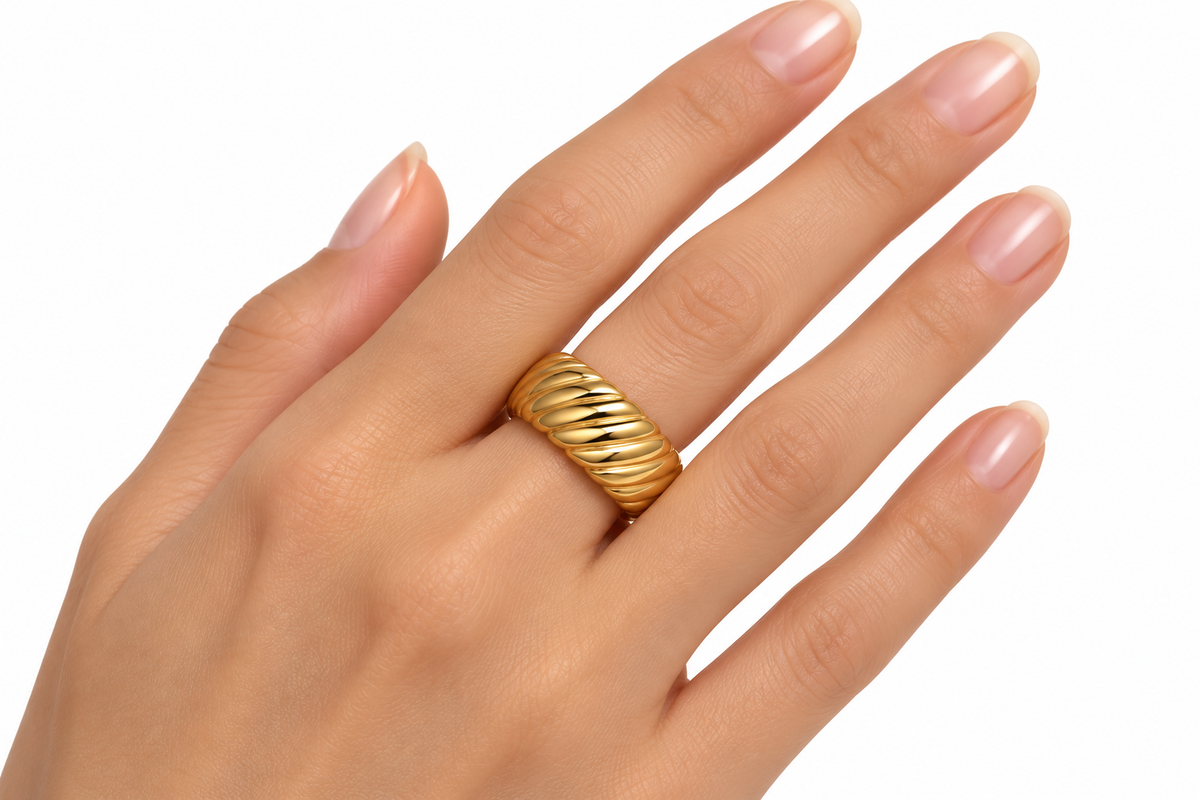 Croissant Dome Ring