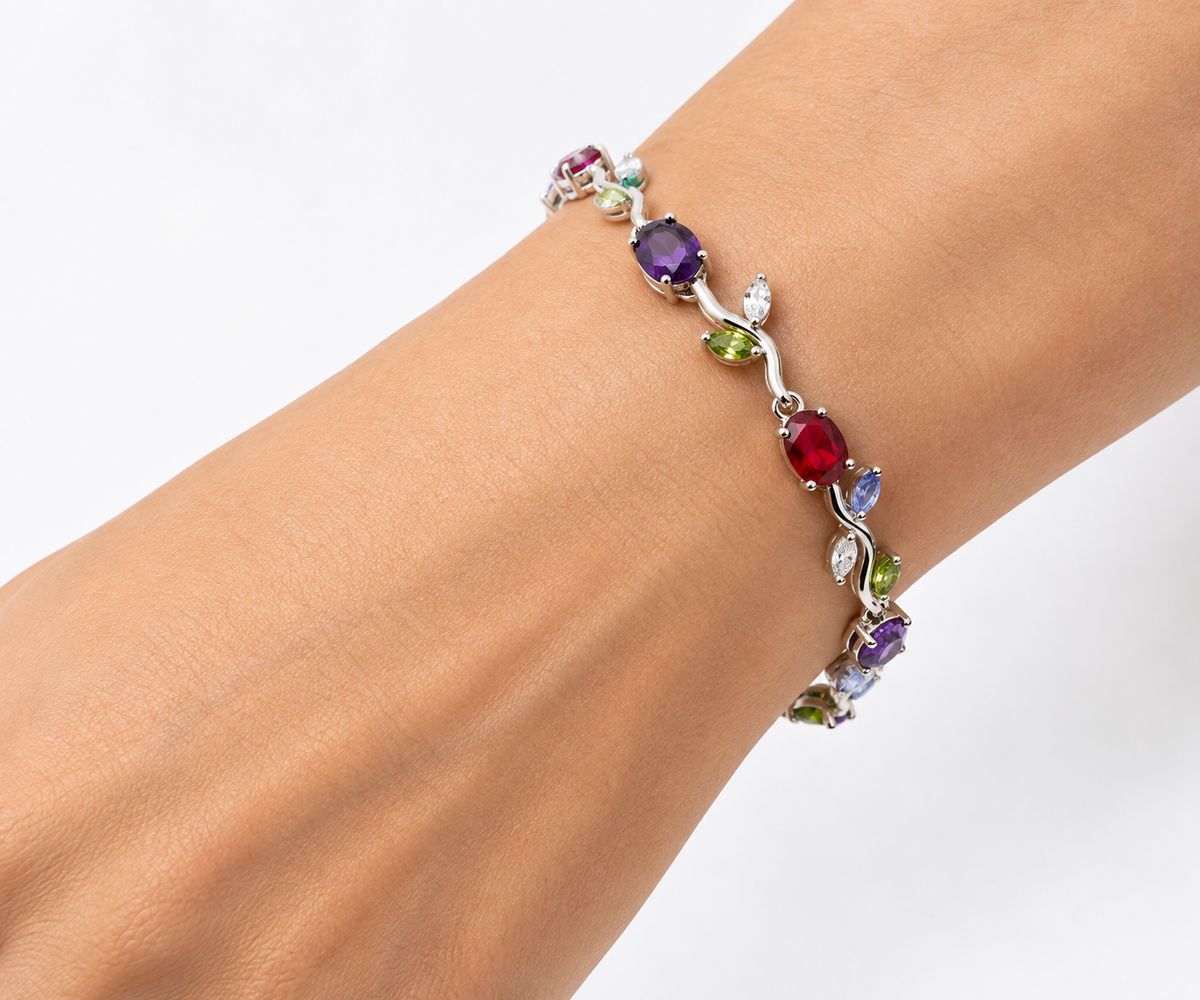 Gemstone Garden Vine Bracelet