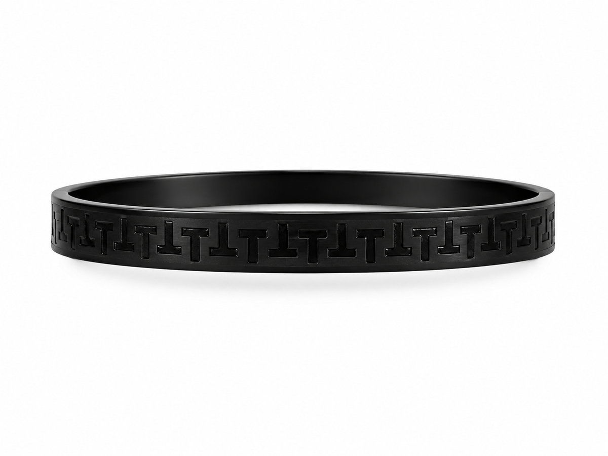 Black Greek Edge Men’s Kada