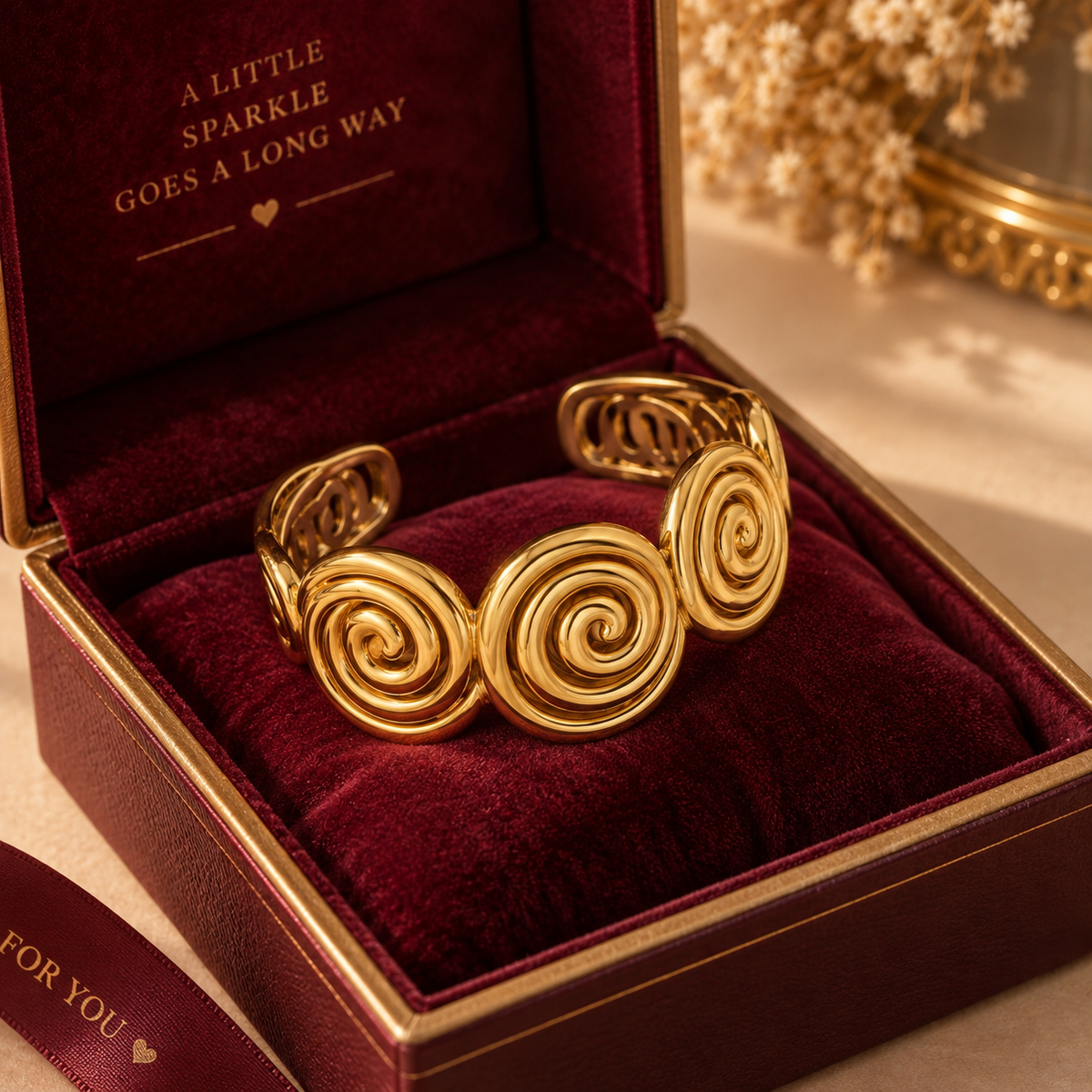 Golden Vortex Cuff