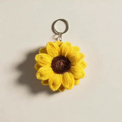 Sunflower Joy Keychain
