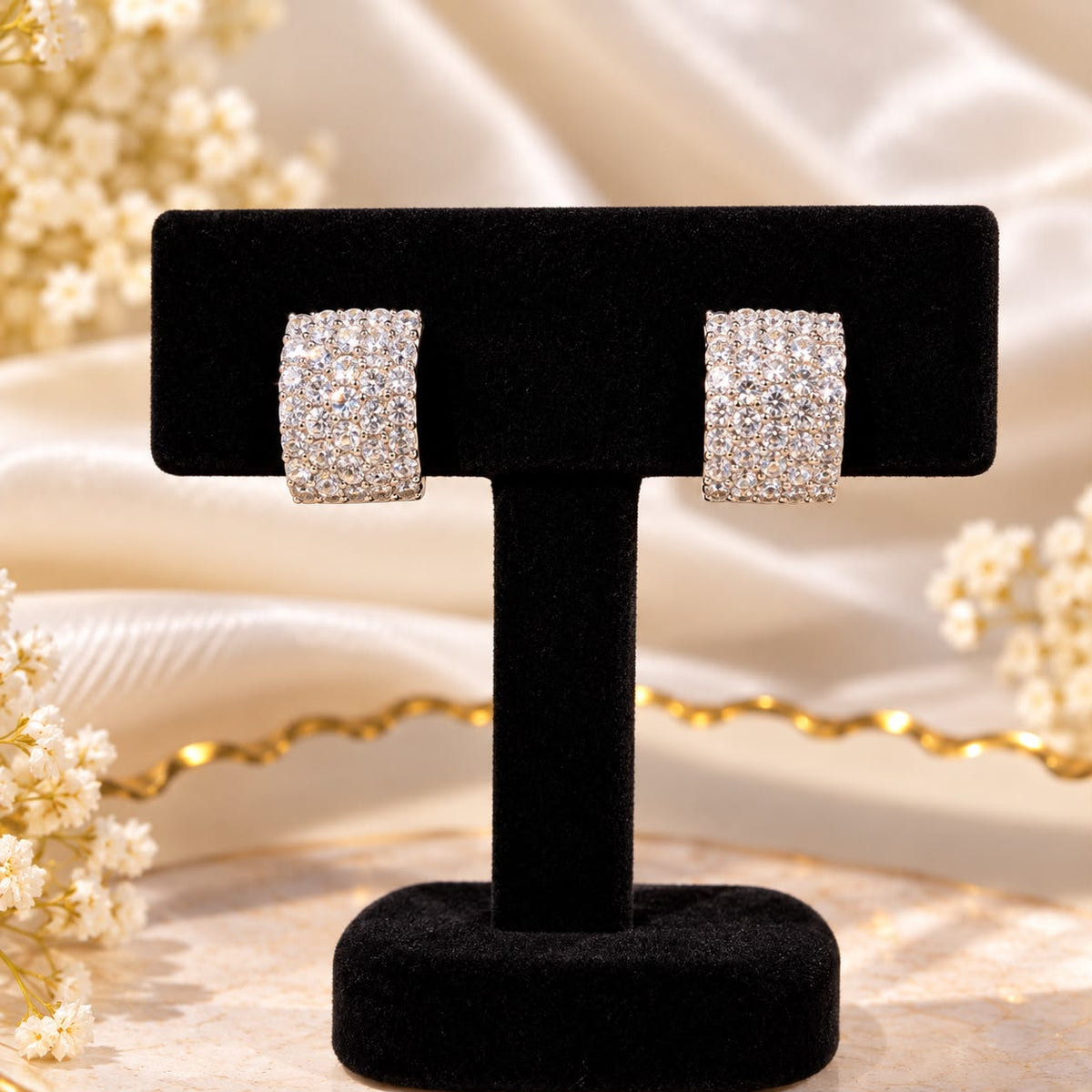 Sparkling Square Studs