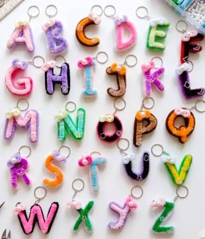 Letter Keychain